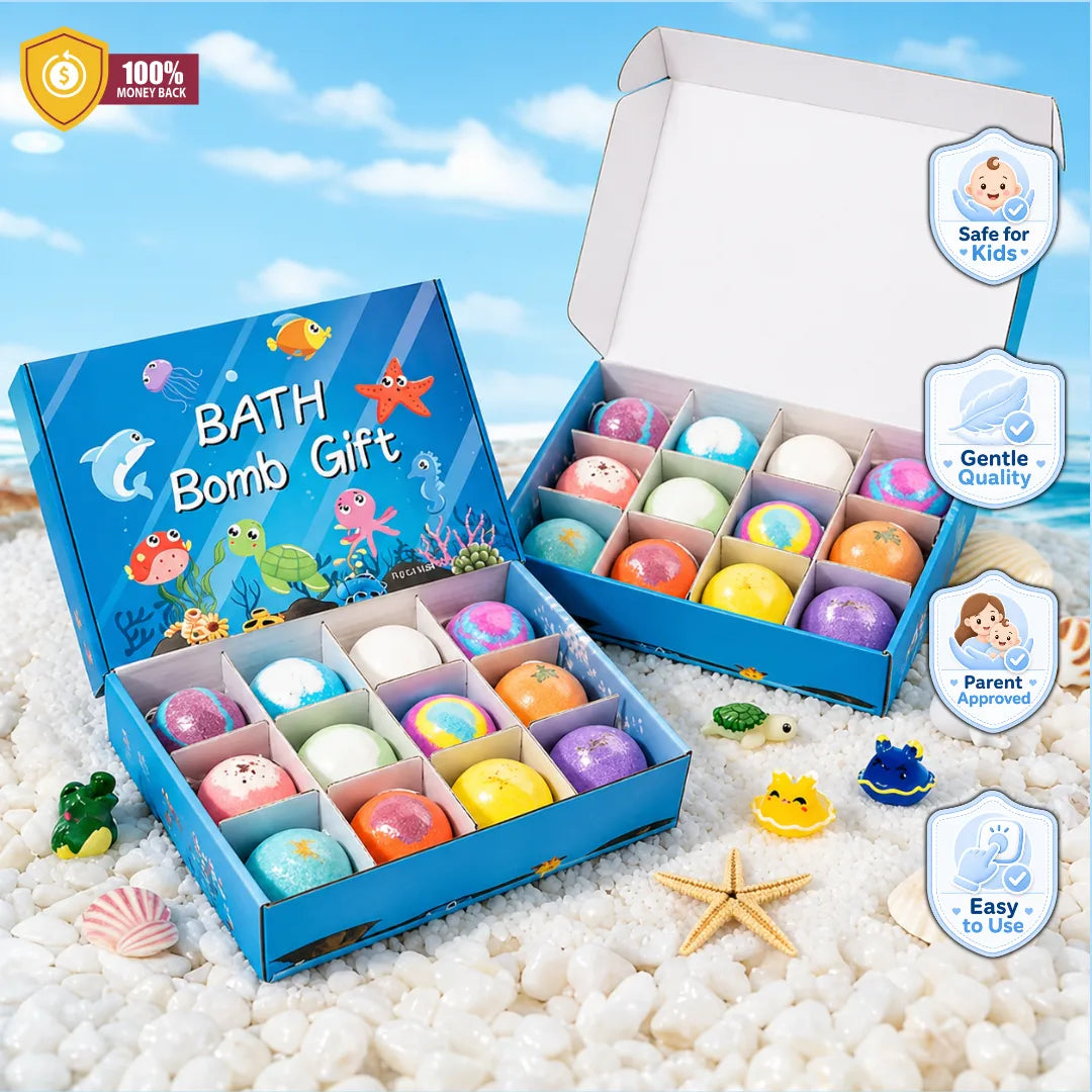 PebbleBloom™ SurpriseFizz Bath Bombs