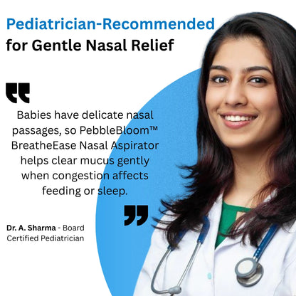 PebbleBloom™ BreatheEase Nasal Aspirator