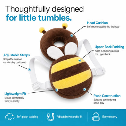 PebbleBloom™ LittleSteps Head & Back Protector