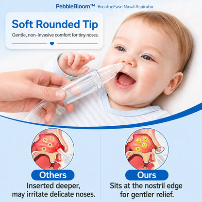 PebbleBloom™ BreatheEase Nasal Aspirator