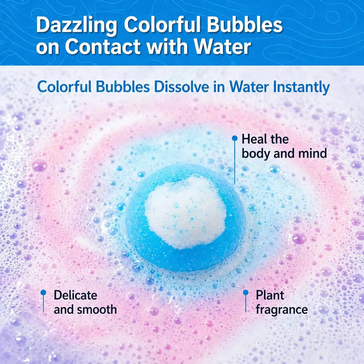 PebbleBloom™ SurpriseFizz Bath Bombs