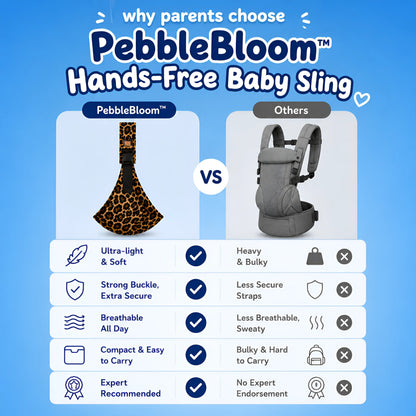 PebbleBloom™ Hands-Free Baby Sling