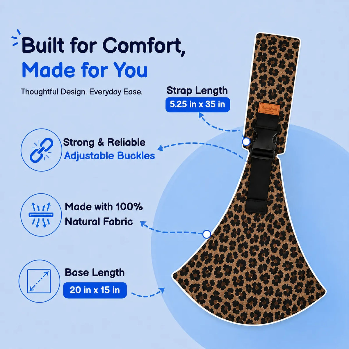 PebbleBloom™ Hands-Free Baby Sling
