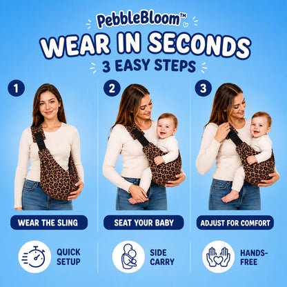 PebbleBloom™ Hands-Free Baby Sling