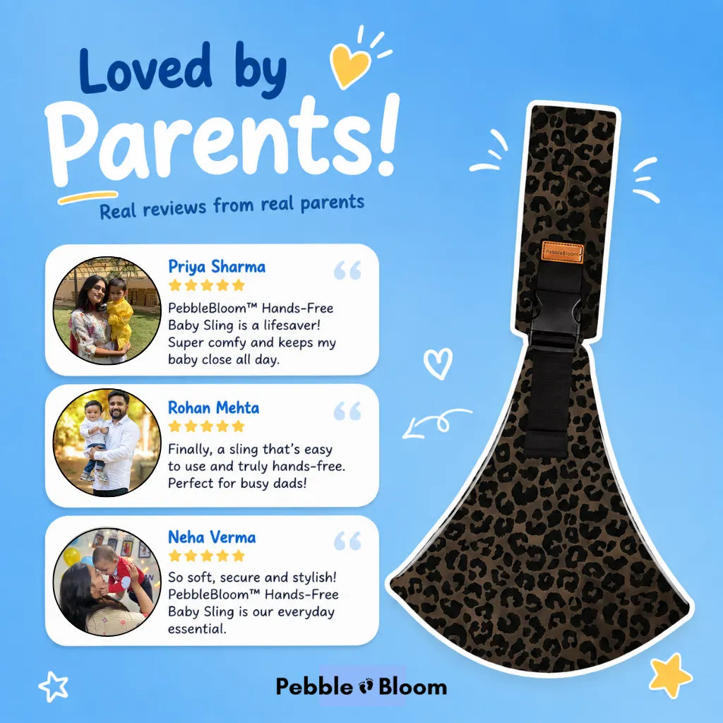 PebbleBloom™ Hands-Free Baby Sling