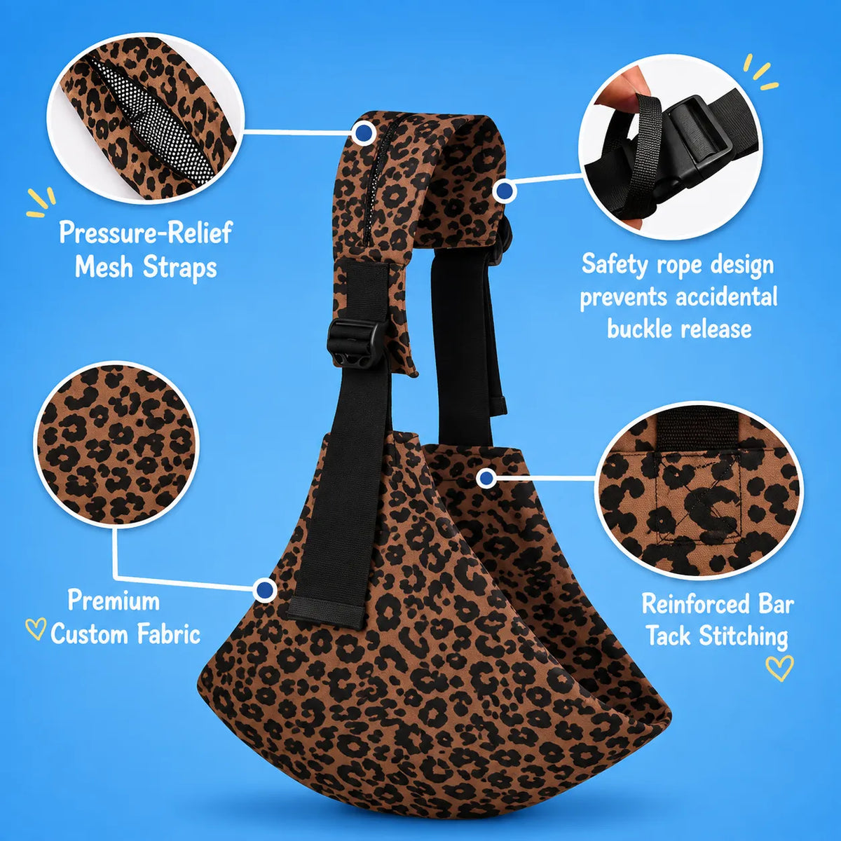 PebbleBloom™ Hands-Free Baby Sling