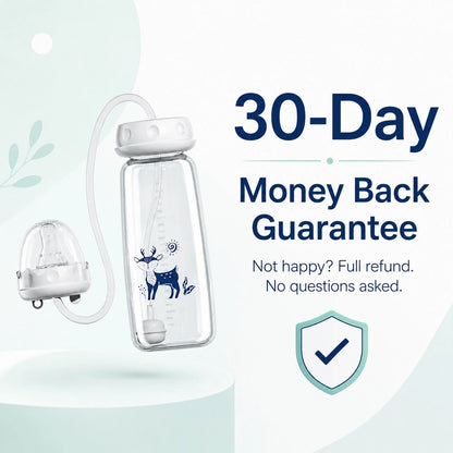 Hands-Free Self-Feeding Bottle for Babies