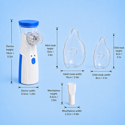 PebbleBloom™ BreatheEase Mesh Nebulizer