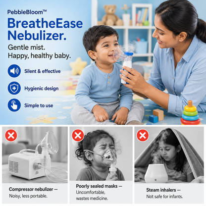 PebbleBloom™ BreatheEase Mesh Nebulizer