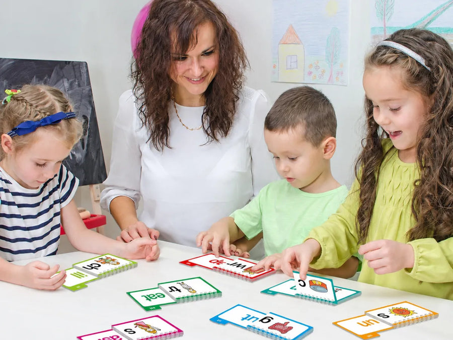 Flip a sound and the word changes in their hands. Now they are building it, not just reading it.