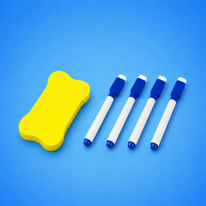 4 Markers + 1 Eraser