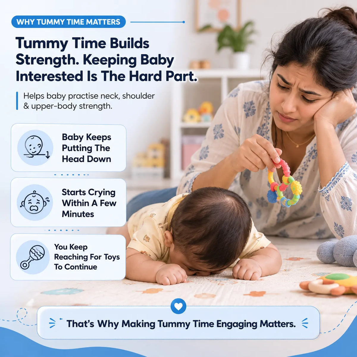 PebbleBloom™ Tummy Time Water Play Mat