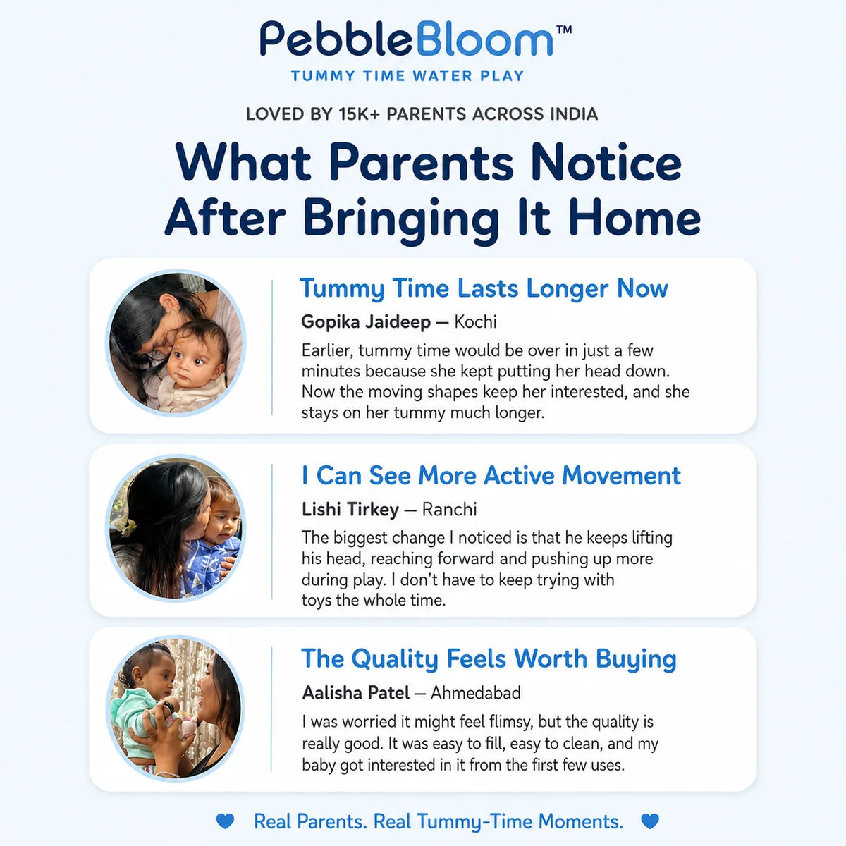 PebbleBloom™ Tummy Time Water Play Mat